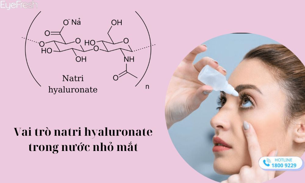 Vai trò natri hyaluronate trong nước nhỏ mắt